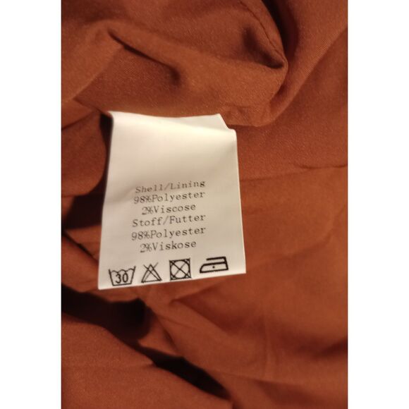 Belle Paque Women's Size Medium Rust Orange Mini Dress - NWT - Picture 5 of 8